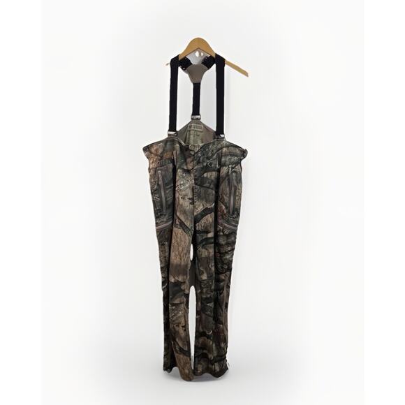 Russell Outdoors L4 Gale Soft Shell Pants Suspenders Mossy Oak XL CAMO R4477 - Picture 1 of 8